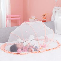 Moustiquaire pliable portative de berceau de bébé dans le filet universel de lit de sommeil de voyage né pour des enfants de 03 ans sans coussin 240223