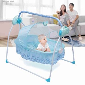 Baby Cribs 0-25 kg Big Space Electric Baby Crib Cradle Infant Rocker Auto Swing Bed Baby Cradle L416