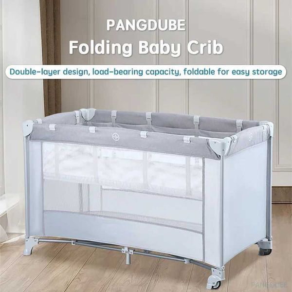 Berceau bébé 125 * 65 cm bébé berceau bébé berceau pliable portable pour les enfants âgés de 0 à 3