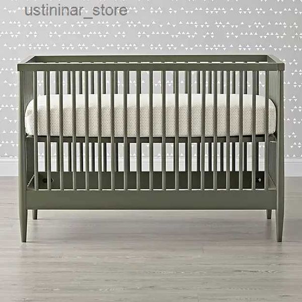 Baby Cribs 2024 Bébies and Kids Bedroom Co-Sleeper Colecho Baby Basinet Berneau Pour Bebe Baby Bed Bed Wood Kids Cribs L416