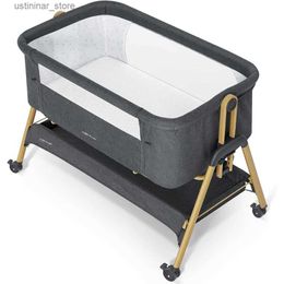 Berceau bébé berceau bébé couchage de chevet de lit pliant facile berceau de chevet avec matelas lavable 100% respirant lit bébé l416