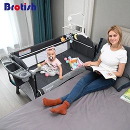 Babybedjes Babybedje Wieg Draagbare Wieg Nachtkastje Wieg Speelspelbed Opvouwbare box Born Bed Met Commode Speelgoed Opbergtas 231017