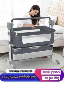 Baby Cribs Baby Cot Baby Crib Cradle Pasgeboren Regelbare draagbare Nest Crib Baby Travel Bed met Mosquito Net slaapbed Baby Rocking Bed T240509