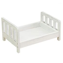 Baby Cribs Born Props Voor Pography Hout Afneembaar Bed Mini Bureau Tafels Achtergrond Accessoires