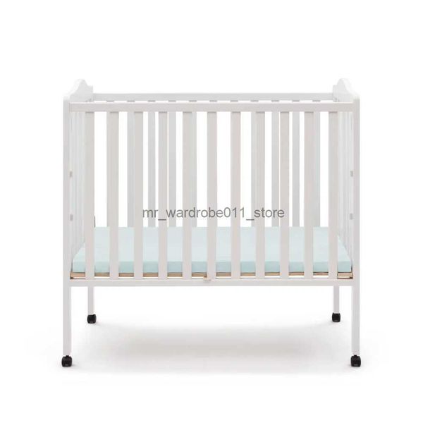Cunas para bebés BOUSSAC Mini cuna portátil plegable para bebés con colchón de 1,5 pulgadas Cama de madera Cama para niños Cuna portátil Q231205
