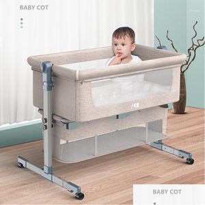 Berceaux de bébé Berceau Lit de couture Amovible Pliant Portable Bionic Berceau Né Bb Avec Rouleau Moustiquaire Drop Delivery Enfants Maternité Dhiww