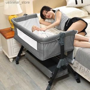 Babywiegjes opvouwbare babybed krib draagbare bassinet bed liftbaar wieg bed playpen pasgeboren met de opbergtafel opbergzak muggen net l416