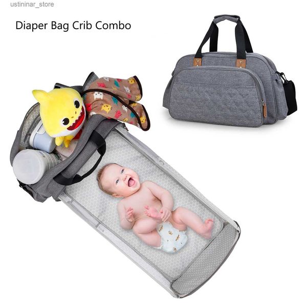 Berceau de bébé pliage de maman sac léger portable pliant lit berceau lit grande capacité baby hobos femelle sac de sortie de maman sac à poussette bébé l416