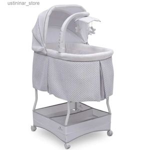 Baby Cribs Handsfree Auto-Glide Bedide Bassinet-Portable Crib heeft stille gladde glijdende beweging die Baby Cameron L416 kalmeert