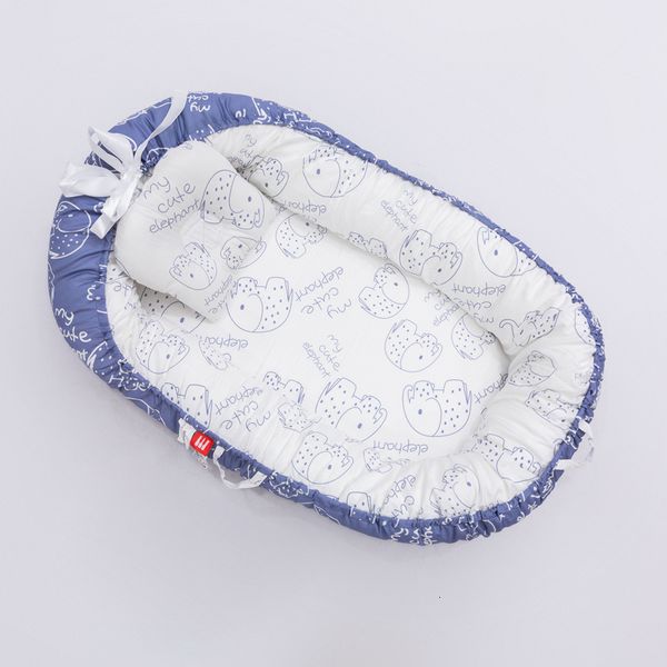 Lits bébé nid de couchage amovible pour lit berceau avec oreiller voyage parc lit bébé enfant en bas âge berceau matelas douche cadeau 230713