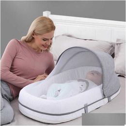 Babybedjes Slaapbed Pasgeborenen Nest Reisbedden Opvouwbaar Babynest Klamboe Wieg Babymand Voor 0-24 Maanden Drop Delivery Kinderen M Ottrj