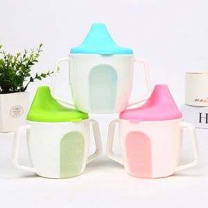 Tasses de bébé avec poignée échelle bec de canard tasse bouteille d'eau potable pour enfants tasse pour la maison forme de bouche de bec de canard 20220224 H1