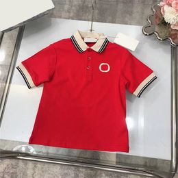 Baby Designer Kleding Nieuwste Kinder T-shirt Korte Mouw Gebreide Top Klassieke Letterborduurwerk Lente Herfst Zomer Poloshirt Kinderen Jongens meisjes Kleding