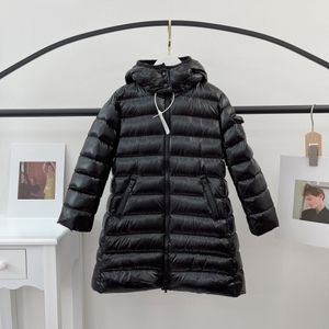 Abrigo de diseñador para bebés Abrigos para niños Chaqueta de invierno a la moda con capucha Cremallera larga en forma de A Ropa de abrigo gruesa y cálida Ropa para niños y niñas Chaquetas de abrigo