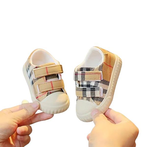 Zapatos planos de diseñador para bebé, zapatos de bebé a cuadros para niño, primavera, niño pequeño, niñas, niño, malla informal, fondo suave, cómodo antideslizante