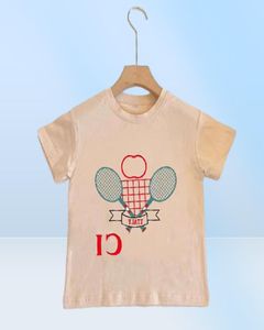 Baby Designer Kid T-shirts Zomer Meisjes Jongens Mode Tees Kids Casual Tops Letters Bedrukte T-shirts 7 Colors2458479