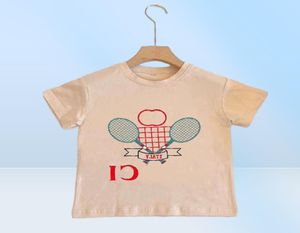 Baby Designer Kid T-shirts Zomer Meisjes Jongens Mode Tees Kids Casual Tops Letters Bedrukte T-shirts 7 Kleuren9616896