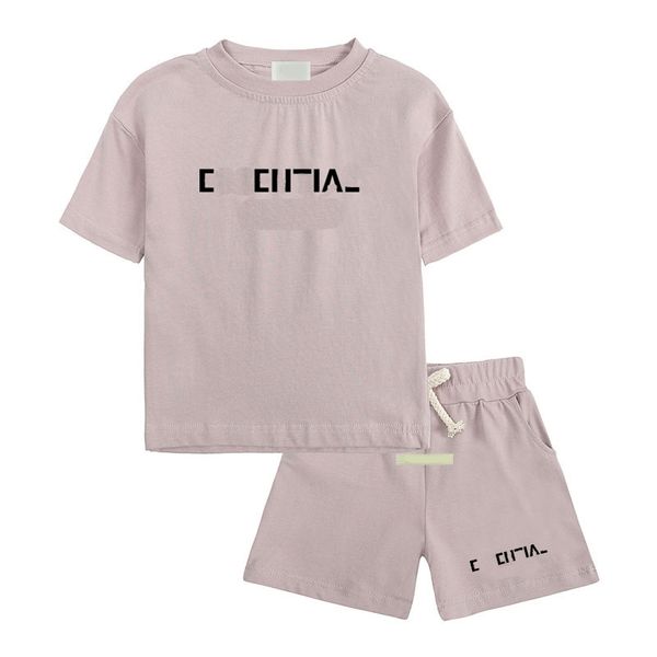 Baby Designer Kids Tracksuit Boys Girls Girls Clothing Set 2pcs t-shirt shorts costumes enfants à manches courtes à manches à manches à manches