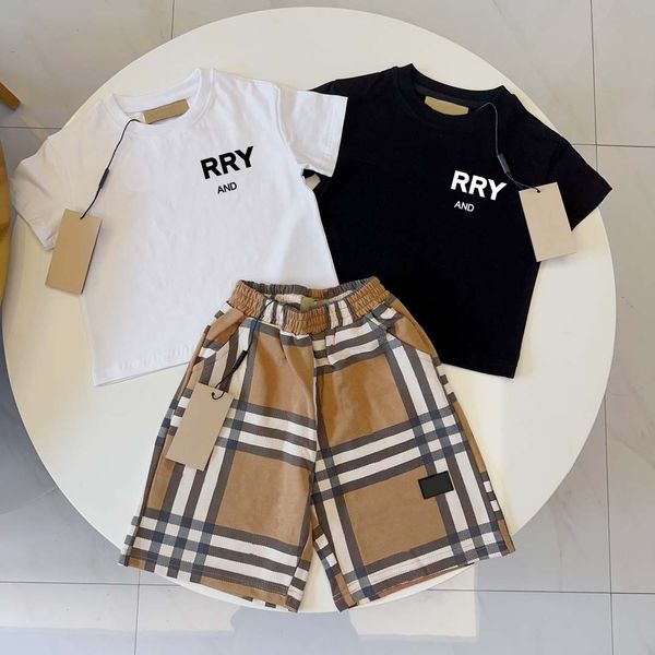 Baby Designer Kids Tshirts Shorts sets Toddler Boys Girls Clothing Set Vêtements Summer Blanc Black Tracksuit Youth Sportsitit