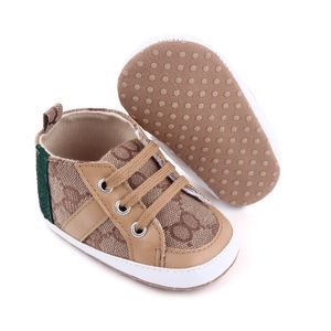 Chaussures de créateurs pour bébés, baskets en toile pour nouveau-né, garçon et fille, chaussures de berceau à semelle souple, premiers marcheurs de 0 à 18 mois4