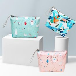 Baby luier tas gedrukt dubbele ritssluiting nat / droge tas waterdichte natte doek luiere rugzak herbruikbare luiers cover dragen Gratis verzending