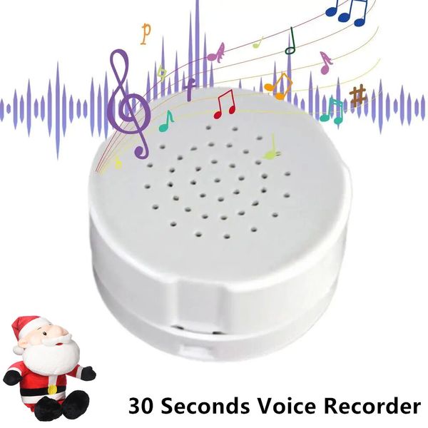 Mini enregistreur vocal pour bébé, cadeau DIY, boîte vocale pour parler, boutons enregistrables pour enfants, boîte sonore de 30 secondes pour poupée d'animal en peluche