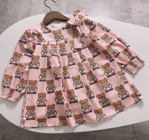 Vestido para bebés ropa para niña solapa universitaria viento de manga corta camisa polo plisado falda para niños ropa de diseño casual1473408