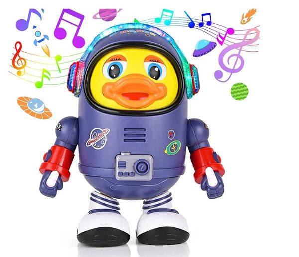 Jouet interactif Musical pour bébé canard, électrique avec lumières et sons, Robot dansant, éléments spatiaux pour nourrissons, cadeaux pour enfants