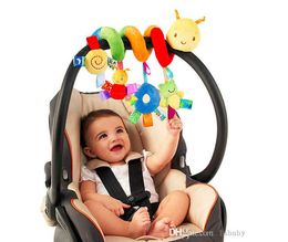 Baby Educatief Speelgoed Pluche Dier Rammelaar Mobiele Baby Kinderwagen Bed Wieg Spiraal Opknoping Pop Speelgoed Cadeau Voor Pasgeboren Kinderen 0-12 Maanden