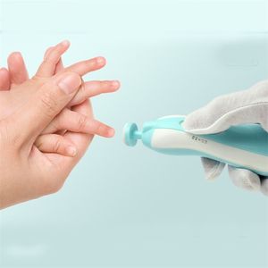 Baby Elektrische Nail Trimmer File Safe Fingernail Care met licht 6 soorten slijpkoppen Peuteruitrusting Accessoires 210528