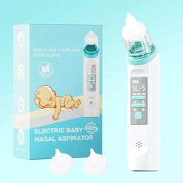 Baby elektrische nasale absorber neus 5 niveaus verstelbare siliconen stille reiniger obstructie rhinitis kinderzuig aspirator gereedschap 240407