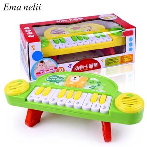 Giocattolo elettronico per strumenti musicali per pianoforte per bambini, per bambini, cartone animato, tastiera per animali, giocattoli educativi musicali per lo sviluppo per bambini 240112