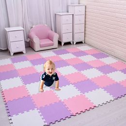 Baby Eva Foam Puzzle Play Mat Rugs Rugs Toys Carpet para niños Camina de ejercicio de intercambio de baldosas 29cmx29cm 240411