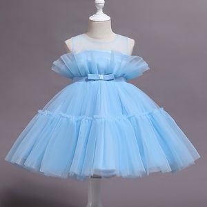 Bébé robes de soirée pour filles enfant en bas âge enfants mariage robe de princesse fille élégante robe d'anniversaire Tulle demoiselle d'honneur vêtements