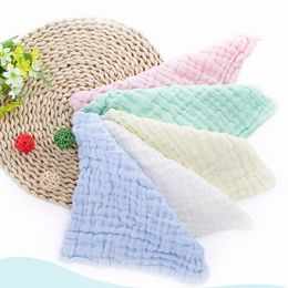 Bébé visage serviette Burp tissu garçons fille respirant tout-petits visage tissu baver bavoir avec crochet de suspension gant de toilette pour bébé 5 pièces