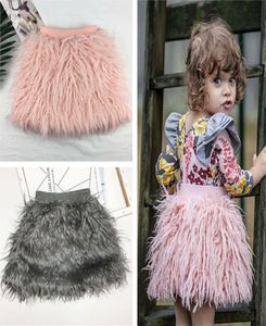 Baby Mode Kleding Kinderkleding Herfst Winter Nieuwe Baby Meisjes Prinses Rokken Imitatie Fleece Fleece Rokken Watten Wol Kind5577043