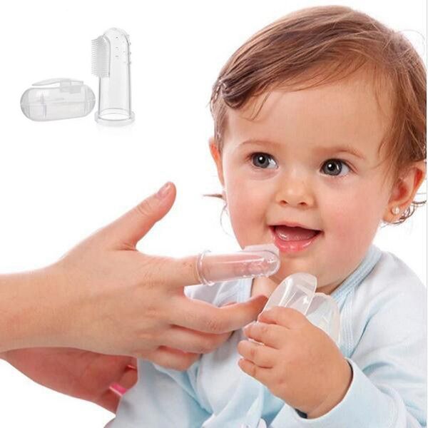 Brosse à dents en Silicone pour bébé, brosse à doigts, cadeau de fête à domicile, brosses de nettoyage buccal pour enfants, fournitures de voyage portables