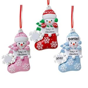 Baby Eerste Kerstornamenten Snowbaby Met Sneeuwvlok Kerstboomornament wly935232c