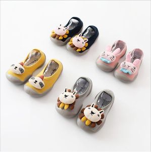 Baby First Walkers Pasgeboren Mocassins Prewalker Baby Antislip Floor Sokken Peuter 3D Dolls Eerste Walers Schoenen Rubberzolen Schoenen D5511