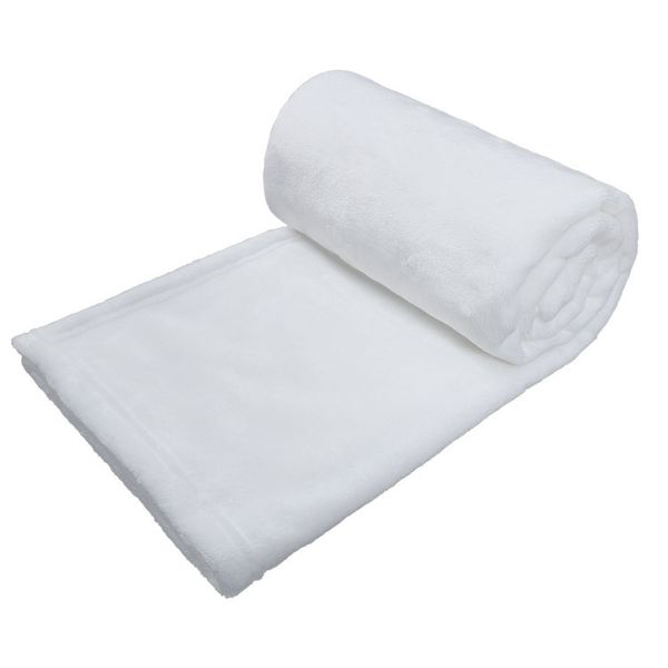 Manta de franela para bebés Mantas en blanco para sublimación Mantas para bebés Suave Swaddle Wrap Transferencia de calor Impresión Coral Fleece Sofá Throw Blankett YFA2932