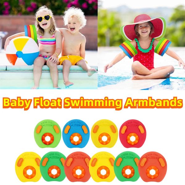 Baby Float 6pcs Set Eva Foam Discos de natación Bandas de brazo Mangas flotantes Piscina inflable Tabla de flotador Círculos de natación 240415