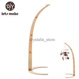 Baby Beld Beld Bed Bell Bracket jouet 0-12 mois Boîte de musique nouveau-née en bois Bloche Bell suspendu support de berceau de berce