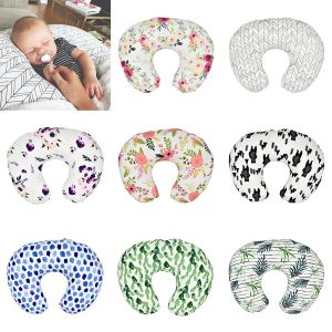 Baby Floral Nursing Couvercle d'oreiller souple Cuddle Uddle U Shaped thewcase canapé canapé-coussin pour enfants alimentant la taie d'oreiller BJ