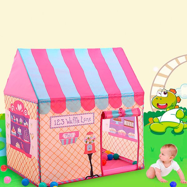 Bébé Pliable Maisons de jeu mignonnes et école amusante Tente de jouet en plein air Lodge Wigwam Jeux de plein air pour enfants LJ200923