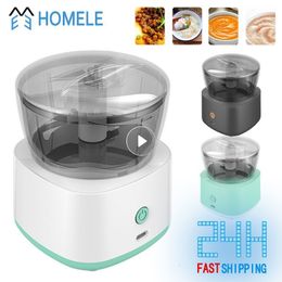 Baby Food Mills Electric Meat Grinder Food Processor Masher Automatisch elektrisch roeren Koken Intelligent vulling Baby Aanvullende machines 230427