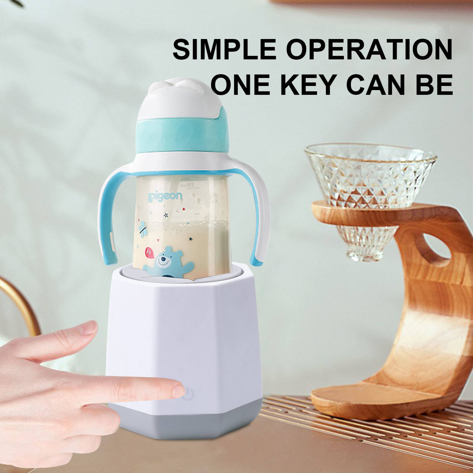 Baby Food Mills Electric Milk Shaker Bottle Machine Portable Feeding USB Charging Long Lasting 221125