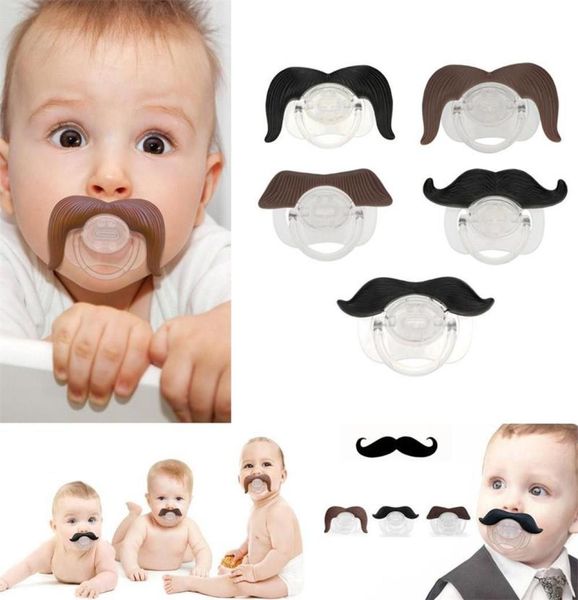 Bébé drôle Silicone sucette moustache de qualité alimentaire sucettes infantile enfant en bas âge sucer les mamelons sucette Gentleman produits d'alimentation pour bébé9182299