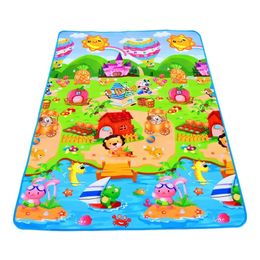 Baby Game Mat 180x120x0.3cm Childrens Crawling Tapet Toy Childrens Game Activity Gym étanche Tapis de tapis extérieur Soft Floor 240511