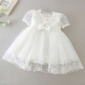 Robe de baptême pour bébé fille, robes de baptême pour bébé fille, robe de princesse blanche pour fête de premier anniversaire, pour fête de mariage