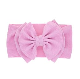 Bébé Fille Bowknot Waffle Bandeau Mignon Infantile Élastique Bande De Cheveux Nouveau-Né Tête Wraps Turban Toddler Fleur Bandeau Chapeaux Enfants Coiffe Accessoires